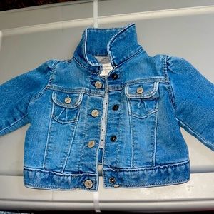 Gently used jean jacket (baby gap )